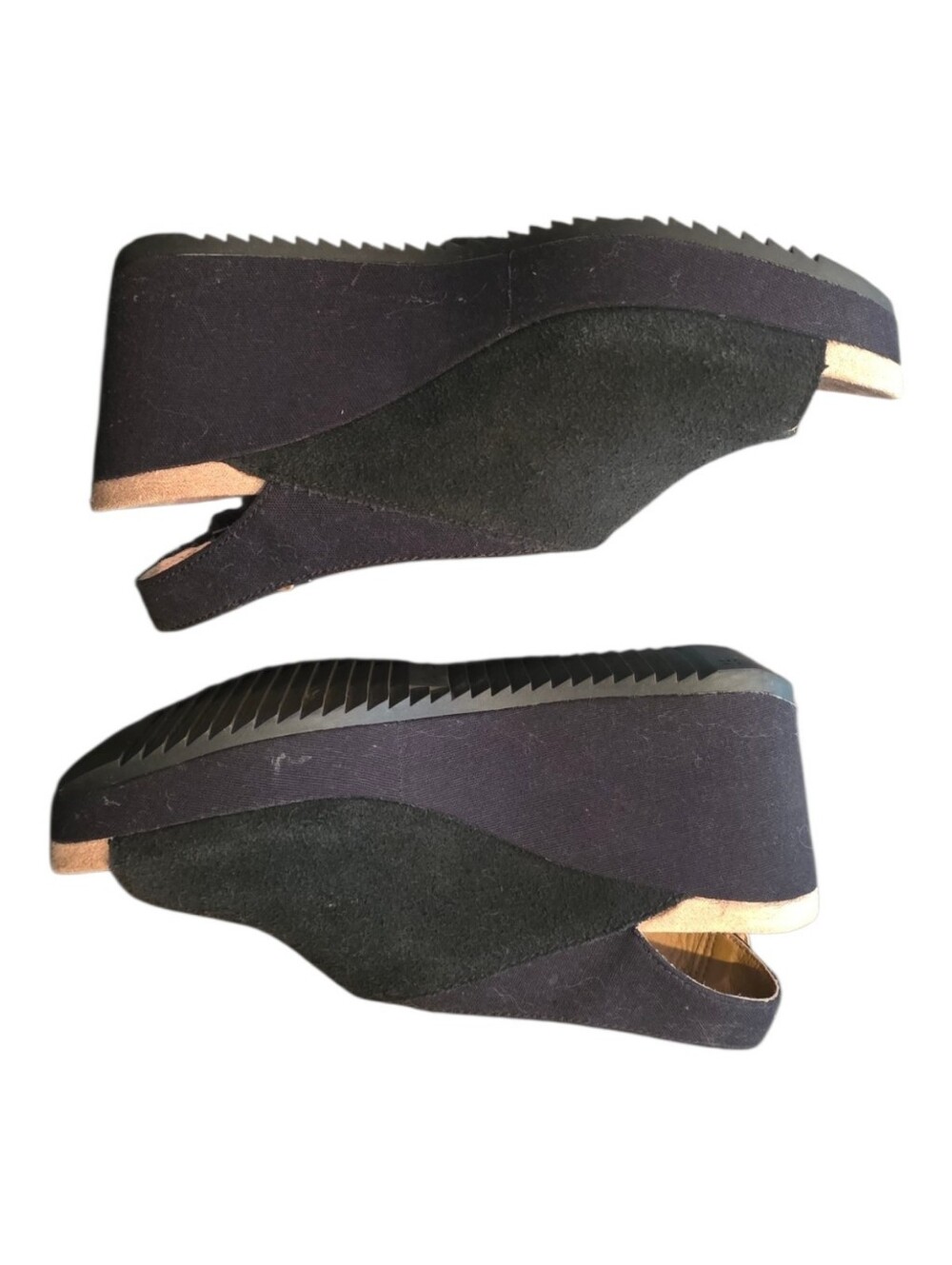 Women’s Black Wedge Slingback Sandal - Picture 4 of 5